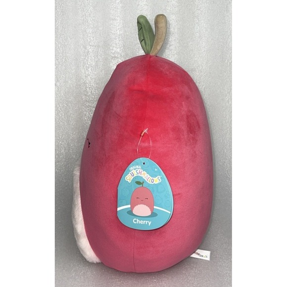 Squishmallows 10" Cherry The Cherry Plush Fruit Stuffed Animal New w/ Tag #331-5 - Picture 3 of 11